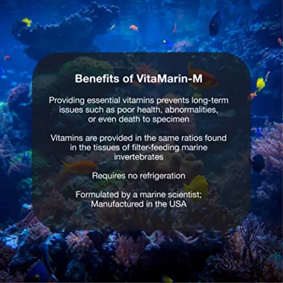 Brightwell Aquatics Vitamarin-M - Multivitamin Supplement for All Marine Aquaria