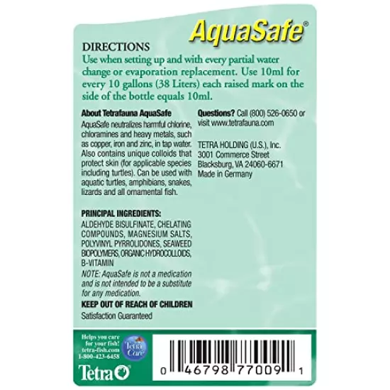 TetraFauna AquaSafe Reptile & Amphibian Water Conditioner