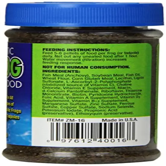 Zoo Med Aquatic Frog And Tadpole Food, 2-Ounce