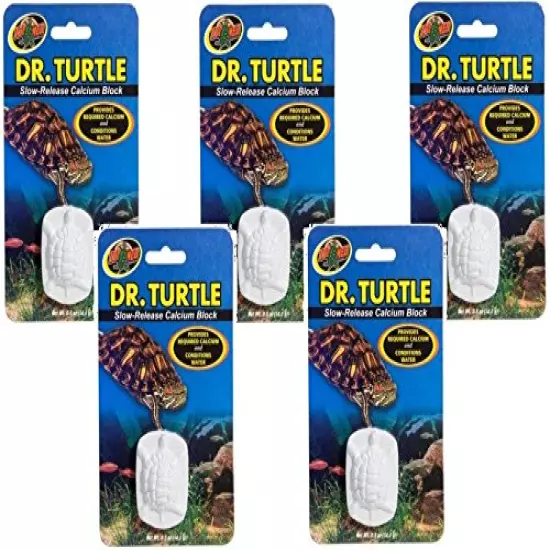 Zoo Med Dr.Turtle Slow-Release Calcium Block (Pack Of 5)