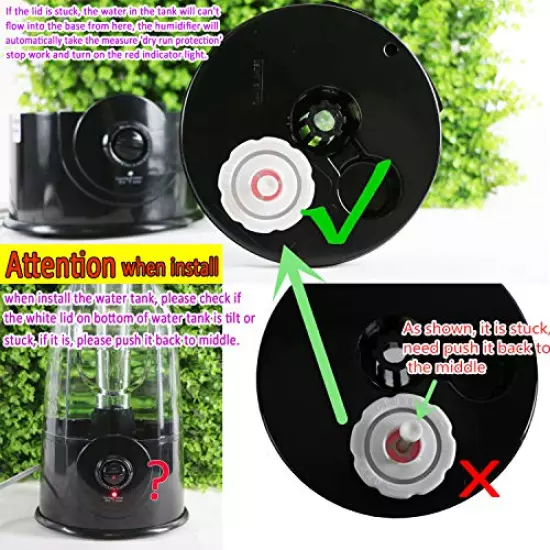 COOSPIDER Reptile Fogger Terrariums Humidifier Fog Machine Mister 3L Large Size Ideal For Paludarium/Vivarium/Reptiles/Amphibians/Herps