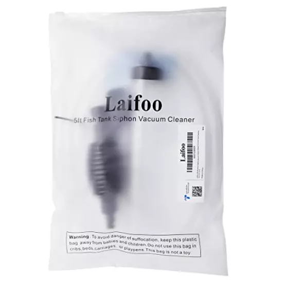 Laifoo Aquarium Siphon Vacuum Cleaner for Fish Tank Cleaning Gravel & Sand