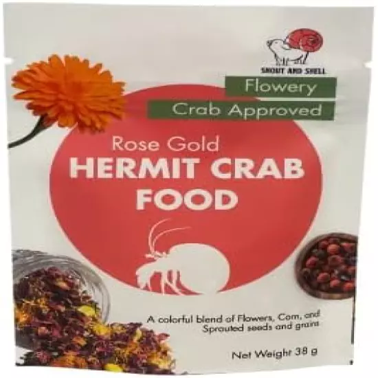 Snout And Shell Hermit Crab Food - Eco Animal Pet Snack Treat For Protein & Nutrients - Aquatic Pet Animal Snack Treat