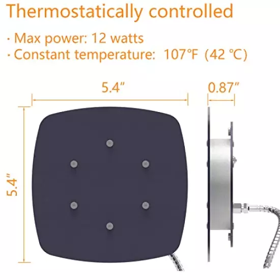 Ogioxam Bird Heater, Thermostatical Bird Warmer for Parakeets, IP67 Waterproof Bird Accessories and Supplies, 12V