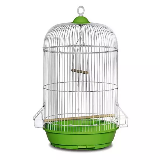 Prevue Hendryx SP31999G Classic Round Bird Cage, Green,1/2"