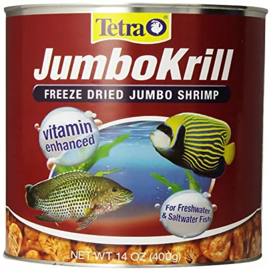 Tetra JumboKrill Freeze Dired Jumbo Shrimp, Vitamin Enhanced