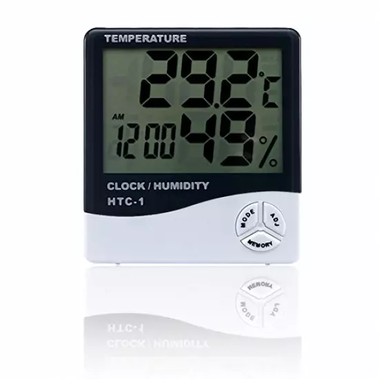 OMEM Reptile Accurately Measures Thermometer Hygrometer LCD Display Temperature And Humidity Data Logger