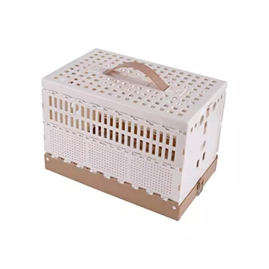 Plastic Folding Pigeon Cage, Portable Pet Bird Travel Cage Pigeon Cage Pairing Cage Pigeon Nest Box Easy to Clean, for Training and Release, Competition