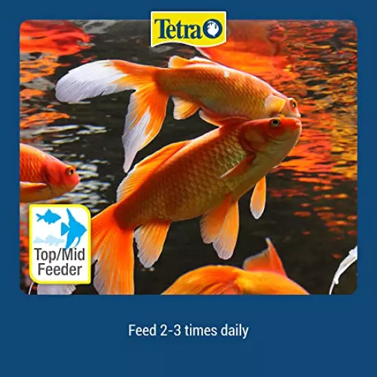 Tetra Goldfish Flakes 2.2 Ounces, Balanced Diet, Clear Water Formula