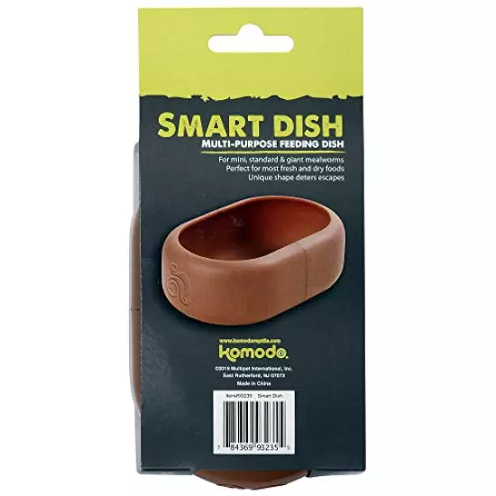 Komodo Smart Dish | Deters Non-Jumping Live Food From Escaping | Accommadates Many Sizes Of Lizards And Aquatic Pets