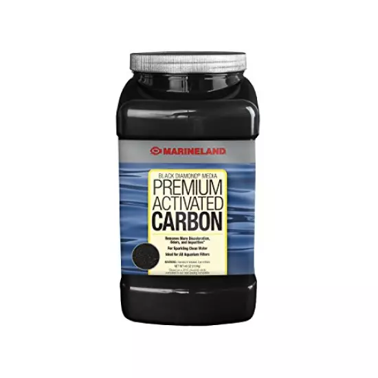 MarineLand Diamond Media Premium Activated Carbon, Blacks & Grays, 40-Ounce (PA0373)