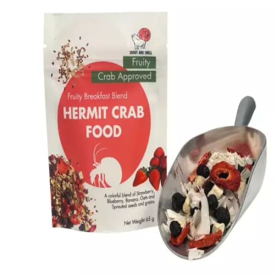 Snout And Shell Hermit Crab Food - Eco Animal Pet Snack Treat For Protein & Nutrients - Aquatic Pet Animal Snack Treat