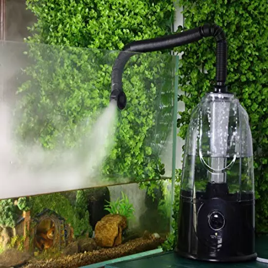 COOSPIDER Reptile Fogger Terrariums Humidifier Fog Machine Mister 3L Large Size Ideal For Paludarium/Vivarium/Reptiles/Amphibians/Herps