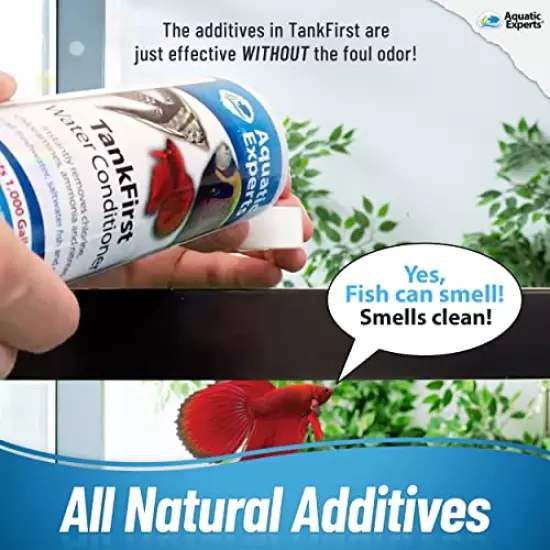 TankFirst Complete Aquarium Water Conditioner - Fish Water Conditioner, Instantly Removes Chlorine, Chloramines, Ammonia and Nitrites from Fish Tanks