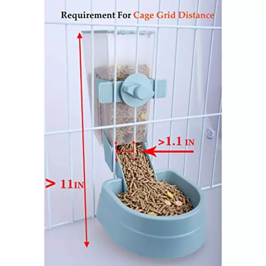 RUBYHOME Pets Food Hanging Bowl for Crates & Cages Hanging Pet Cage Feeder for Small Animals Cats Puppies Ferrets Rabbit Automatic Feeder