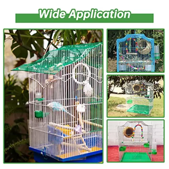 Gosear Bird Water Dispenser for Cage, Bird Water Bowl Automatic No Mess Gravity Feeder Bird Watering Supplies for Pet Parrot, Parakeets, Cockatiel, Budgie Lovebirds and Other Birds