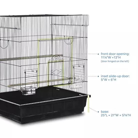 Square Top Parakeet Cage