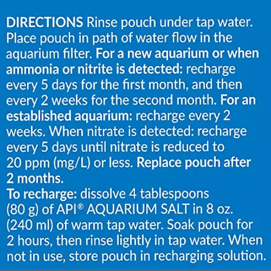 API ZORB Filtration media, Variety of aquarium filtration pouches, Fit most canister filters, Clean and clear water, remove toxins that can be harmful to fish and lead to cloudy water or algae growth