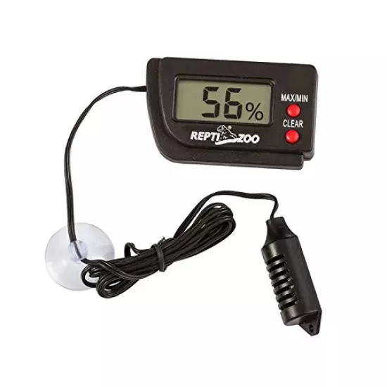 REPTI ZOO Digital Reptile Thermometer Hygrometer Temperature And Humidity Monitor For Reptile Enclosure Terrarium