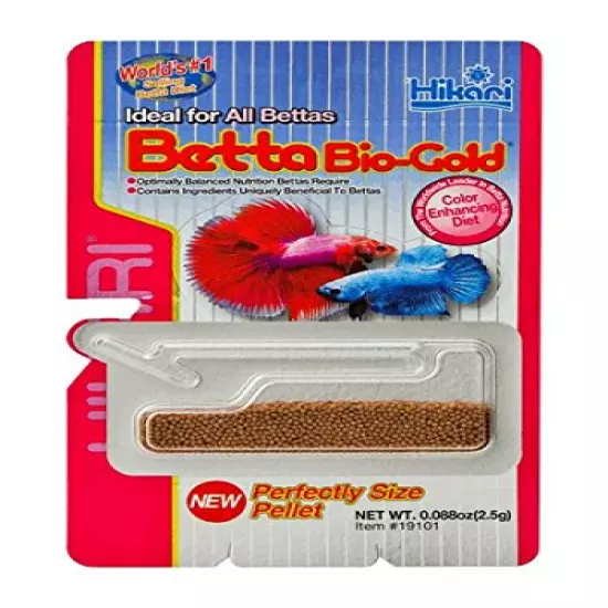 Hikari Betta Bio-Gold Baby Pellets Fish Food Bundle Bonus Pack 3 Pack