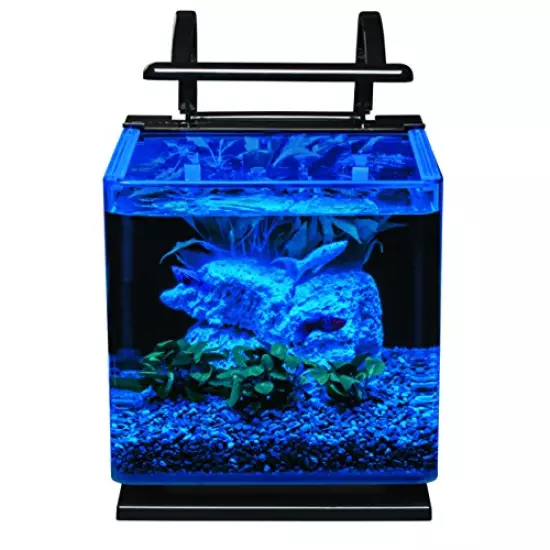 MarineLand Contour Glass Aquarium Kit with Rail Light