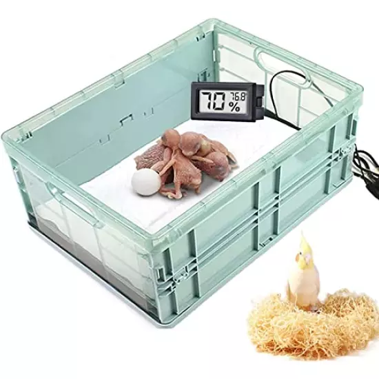 Manual Incubator 2 Gallon Birds Parrot Small Animals Thermostat Breeding Box Bird Eggs Hatching Brooder Heater