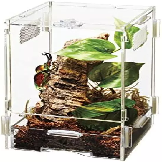 Zilla Micro Habitat Terrariums With Locking Latch Clear