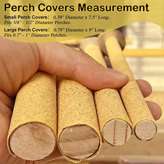 S&X Sanded Perch Covers for Birds