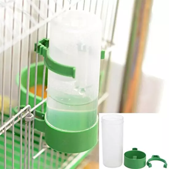 Smaroll 4PCS Birds Feeder Plastic Drinker Waterer Clips Food Dispenser Feeders for Cage Water Dispenser Feeders for Sparrow Parrorts Budgie Cockatiel Lovebirds Chicken Coop