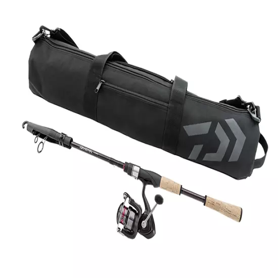 Daiwa Travel Compact Kit Telescopic Spinning Combo 7' 2" Rod w/ Crossfire 2500