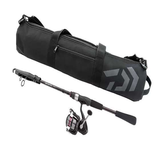 Daiwa Travel Compact Kit Telescopic Spinning Combo 7' 2" Rod w/ Crossfire 2500