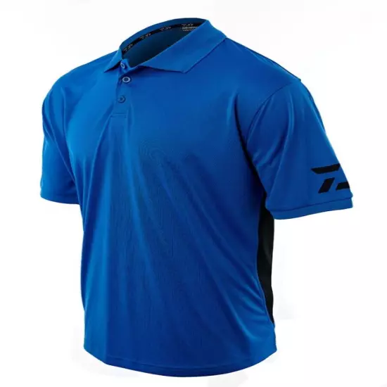 New Daiwa D Vec Polo Shirts - Red / White / Blue - Small - XXL