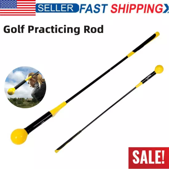 Golf Swing Aid Trainer Golf Strength Tempo Practice Hitting Training Tool 40/48"