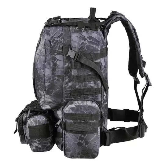 55L Military Molle Tactical Backpack Oxford Outdoor Sports Camping Hiking Bag