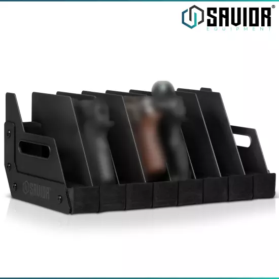 [SAVIOR]4-12 Gun Pistol Rack Revolver Handgun Storage Gun Safe Organizer Display