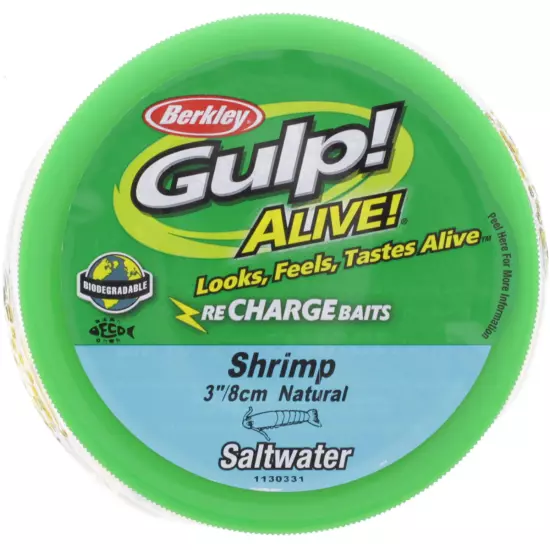 Berkley Gulp! Alive! Shrimp Bucket Fishing Bait (3-Inch)