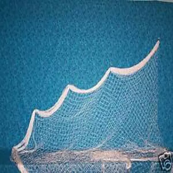 140' x 7' FISHING NET BARRIER LIGHT SPORT POULTRY AVAIRY NETTING 1" #208