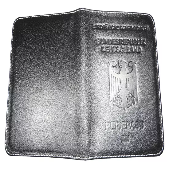 Handmade GERMAN REISEPASS RFID Blocking PASSPORT WALLET HOLDER Case Leather