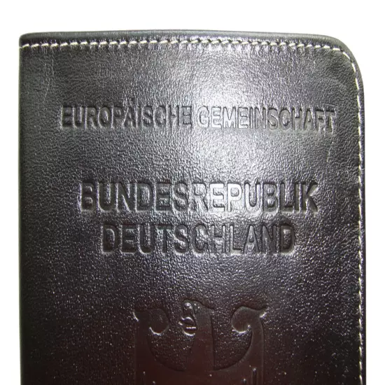 Handmade GERMAN REISEPASS RFID Blocking PASSPORT WALLET HOLDER Case Leather