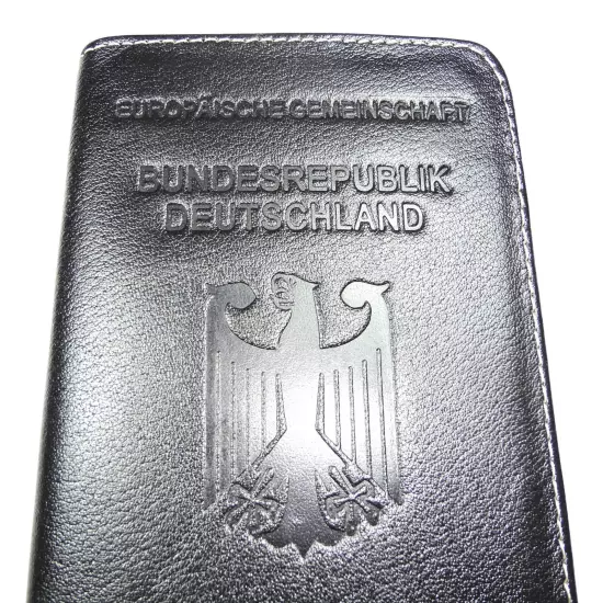 Handmade GERMAN REISEPASS RFID Blocking PASSPORT WALLET HOLDER Case Leather