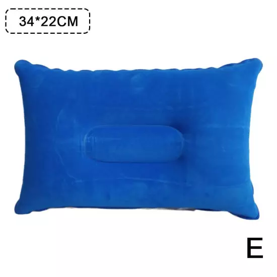 Air-Pillow Inflatable Cushion Portable Head Rest Compact Travel Camping^