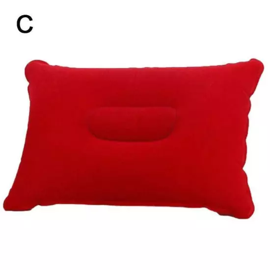 Inflatable Camping Pillow Blow Up Festival Outdoors Accessory Cushion