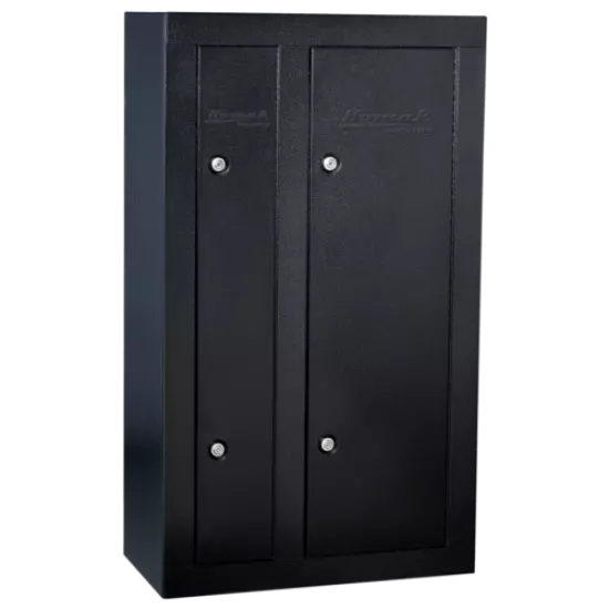 Homak 8-Gun Double Door Steel Security Gun Safe, Black - 32"x10"x57" HS30136028 