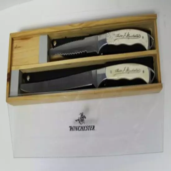 New Oliver F. Winchester Signature Handle Bone Fillet & Bait Fishing Knife Set