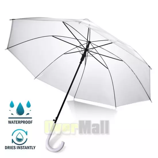 Lots Clear Umbrella Automatic Easy Carrying Suitable For Women And Girls Wedding