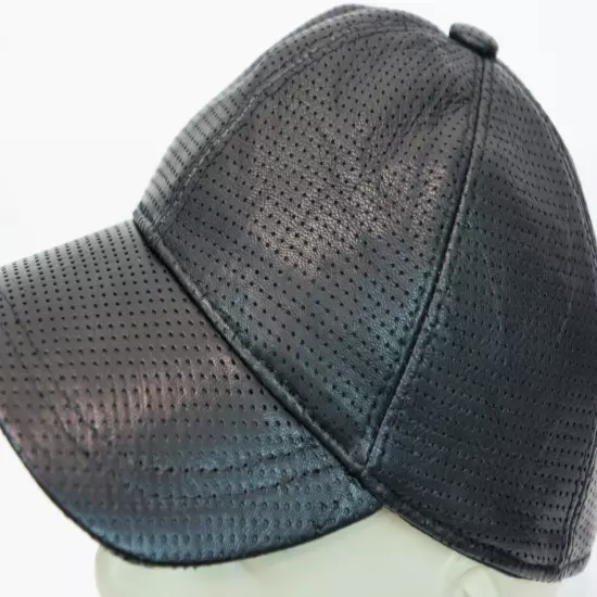 New 100% Genuine Real Lambskin Leather Baseball Cap Hat Sport Visor 31 COLORS