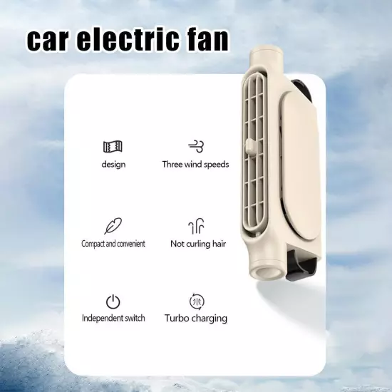 Portable Car Headrest CoolingFan Front Rear Seat Fan Type