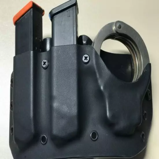 Fits XDM .40/9mm Double mag and Handcuff Pouch