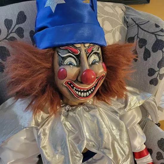 Poltergeist Clown Doll Creepy Clown Plush Doll Toys Stuffed Halloween Doll Gift