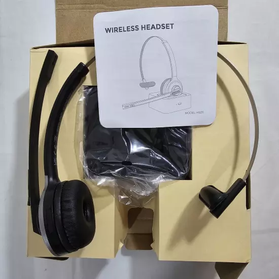 Handsfree Wireless Headset With Microphone For Desktop Computers 